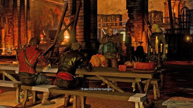Proceed to Kaer Morhen's main hall. / (Optional) Return to the witchers.