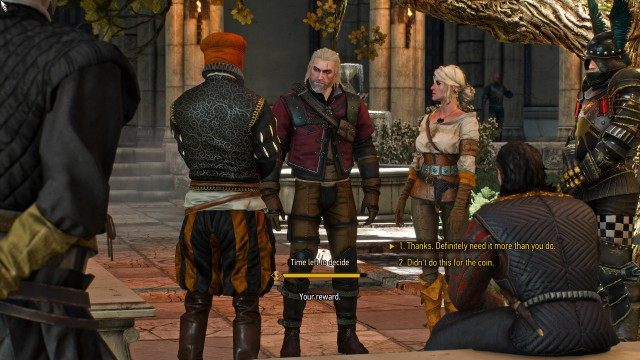 Talk to Avallac'h about what to do next. / Return to Ciri when you're ready to hit the road.