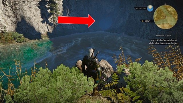 Use your Witcher Senses to find out what's killing drowners near the lake.