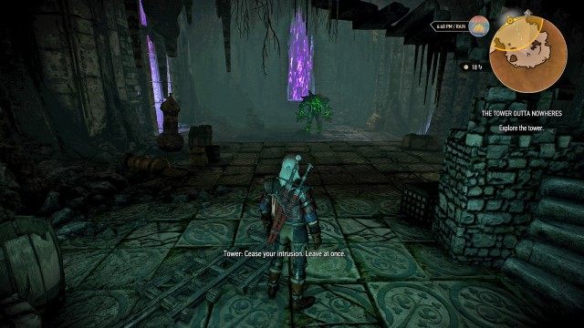 Explore the tower. / Defeat the golem.