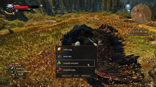 Get gland acid from an archgriffin.