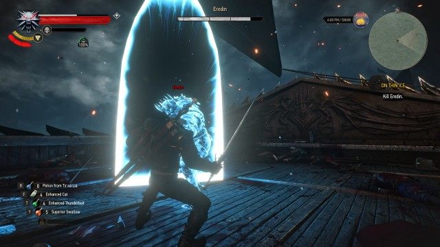Kill Eredin. / Follow Eredin into the portal.