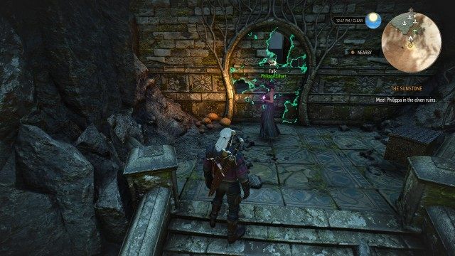 Meet Philippa in the elven ruins.