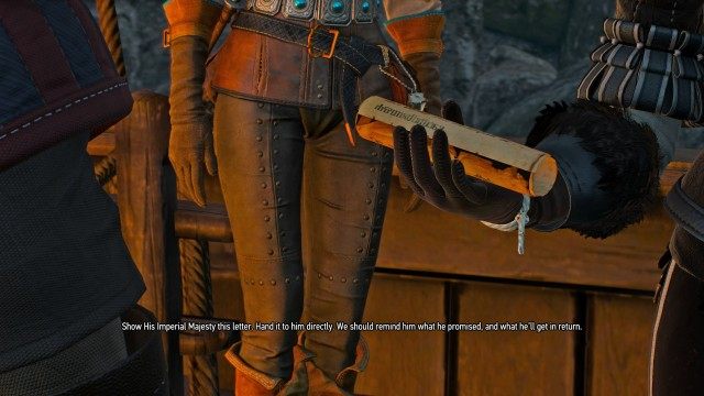 Pick Fringilla up on the emperor's ship.