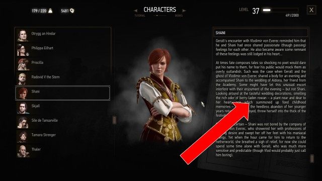 Read Shani's Character entry in the Journal to find out what might cheer her up.