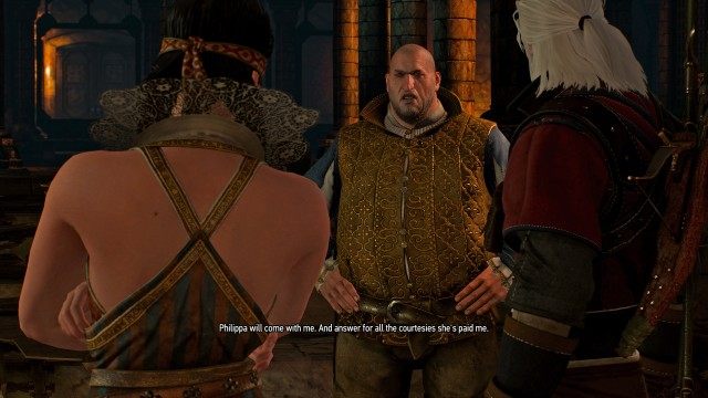 Catch Philippa Eilhart. / Sneak up on Philippa without making too much noise.