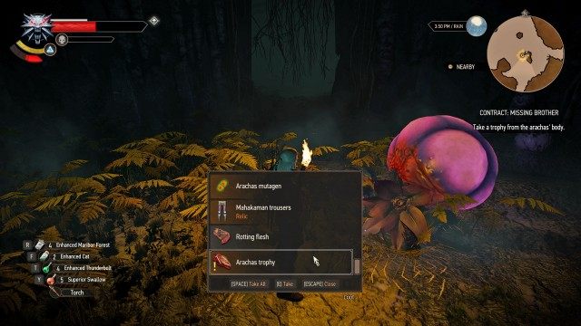 Kill the arachas. / Take a trophy from the arachas' body.