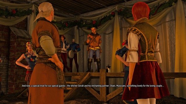 Talk to Master Mirror at the wedding.