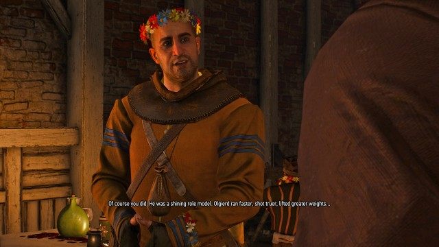 Talk to Master Mirror at the wedding.