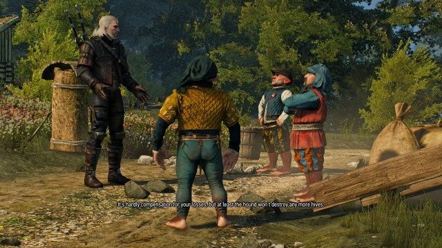(Optional) Ask Holofernes Meiersdorf about the contract on the Apiarian Phantom. / Talk to Holofernes Meiersdorf about the hound of the Wild Hunt. / Collect your reward from Holofernes Meiersdorf.