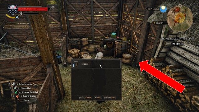 Find a pickaxe.