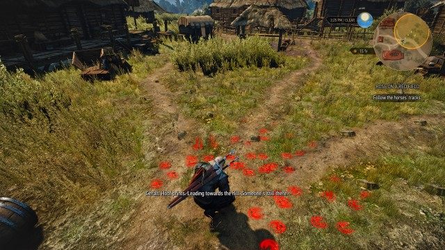 Follow the shooter's tracks using your Witcher Senses.