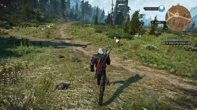 Guide the sheep to the forktail's nest.