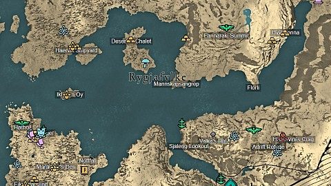 Norway, Assassin's Creed Valhalla Map