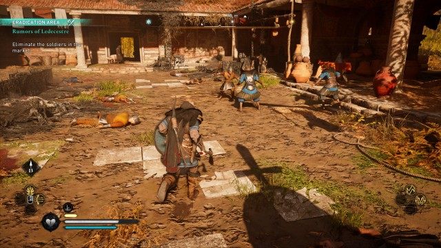 Eliminate the soldiers in the market