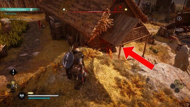 (Optional) Explore Tonna's camp for clues