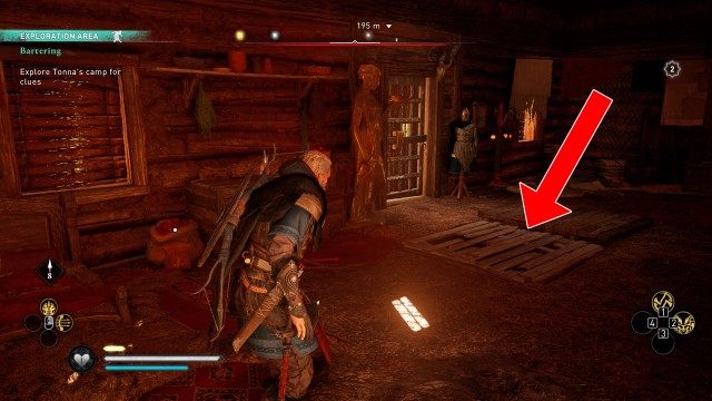 (Optional) Explore Tonna's camp for clues