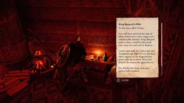 (Optional) Explore Tonna's camp for clues