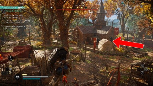 Find and explore King Burgred's hideout