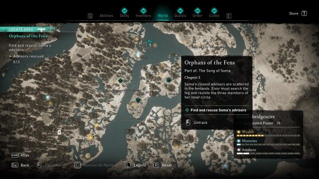 Find and rescue Soma's advisors 0/3