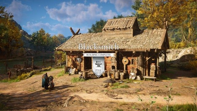 Return to your settlement and build Gunnar's forge