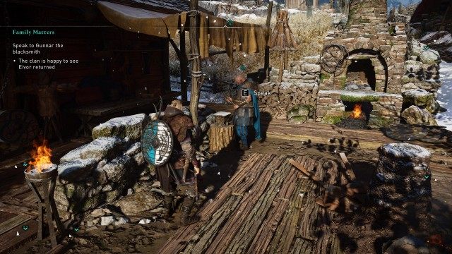 Speak to Gunnar the blacksmith