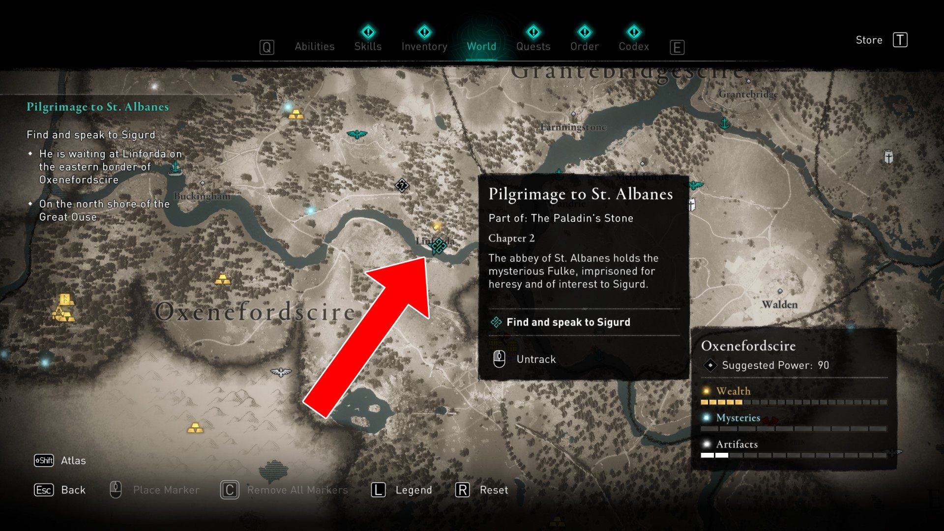 Pilgrimage To St Albanes Assassin S Creed Valhalla Quest