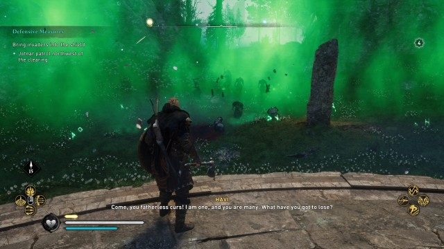 Bring invaders into the shield