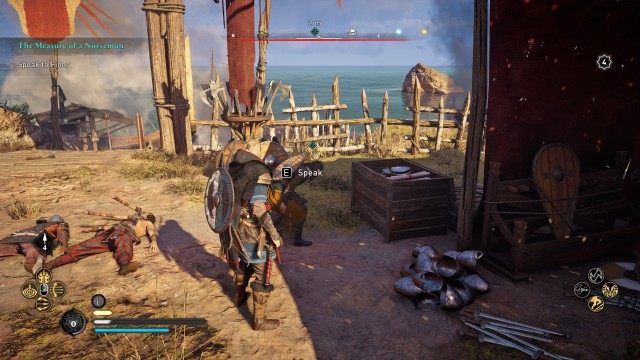 Escort Finnr to the treasure / Speak to Finnr