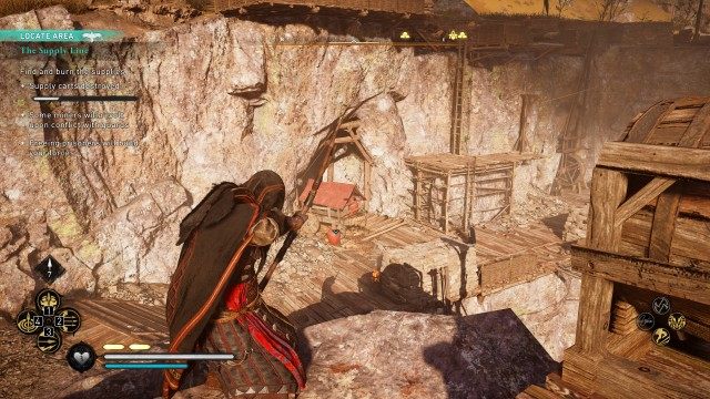 Find and burn the supplies