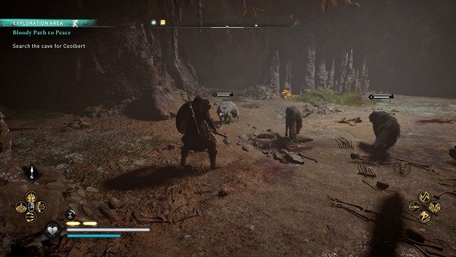 Search the cave for Ceolbert