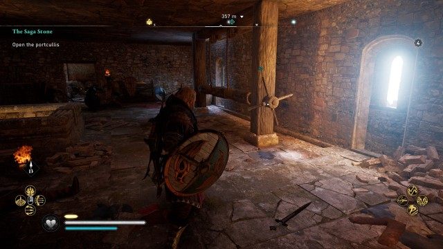 Open the portcullis