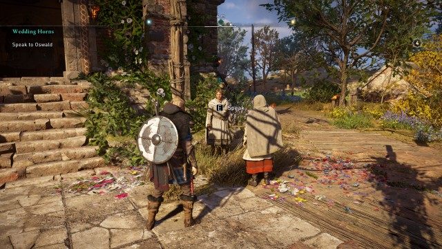 Travel to Elmenham / Speak to Oswald
