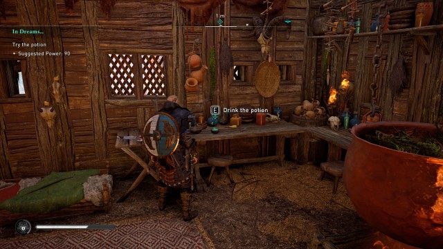 Try the potion / Drink the potion to revisit Asgard
