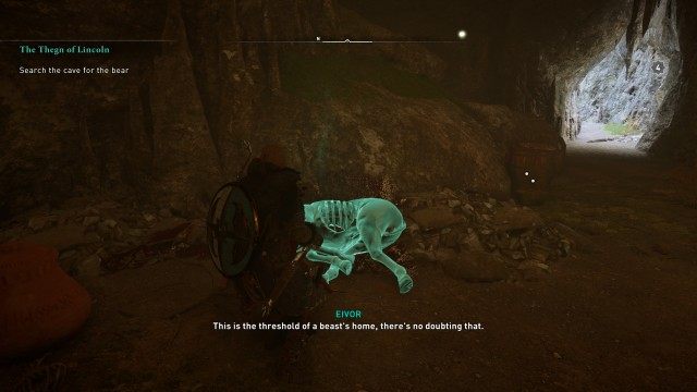 Search the cave for the bear