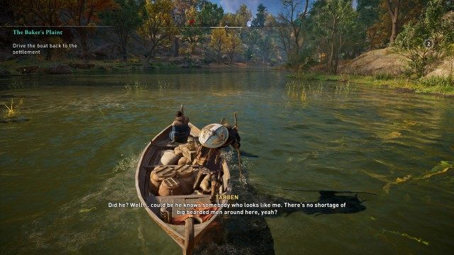 Get to the boat / Drive the boat back to the settlement