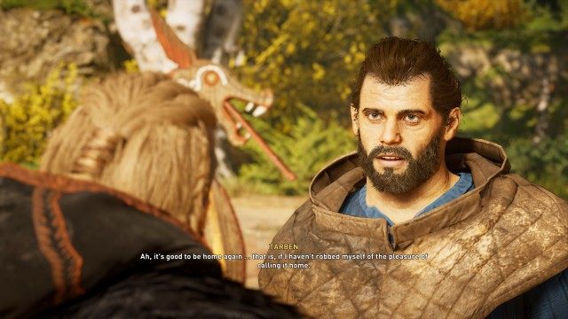 Escort Tarben back to the settlement