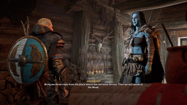 Find and speak to Angrboda