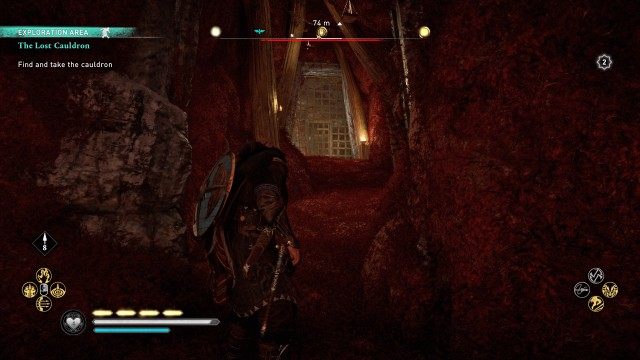 Find and take the cauldron
