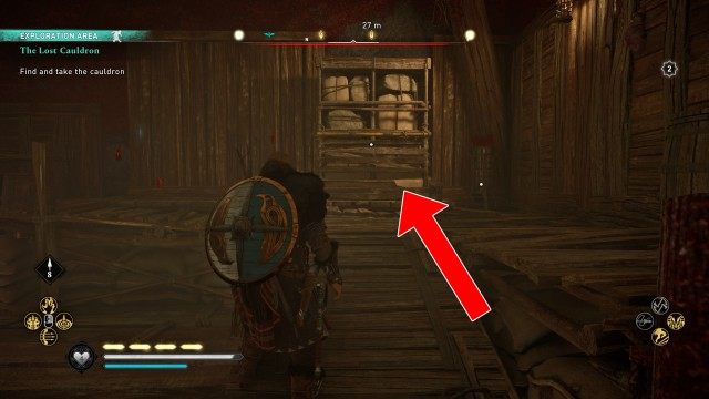 Find and take the cauldron