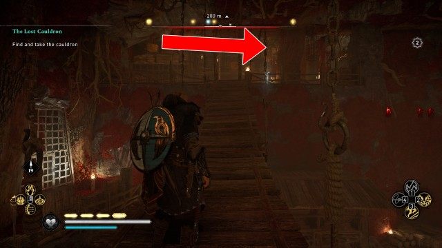 Find and take the cauldron