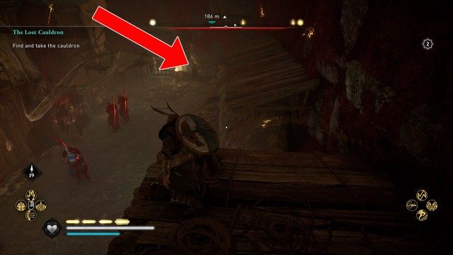 Find and take the cauldron