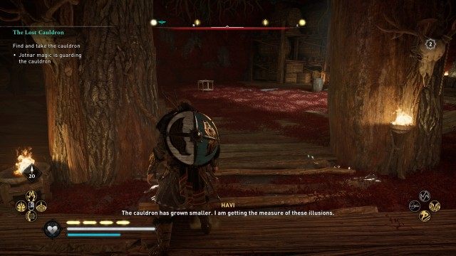 Find and take the cauldron