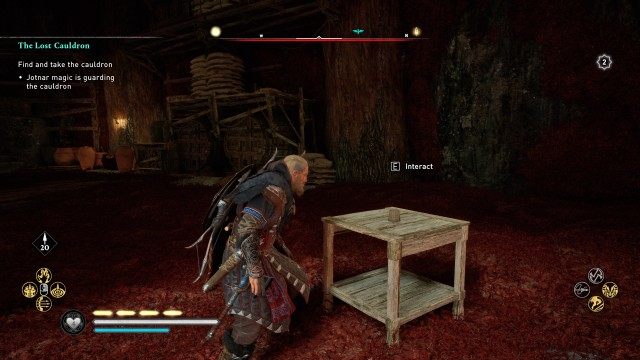 Find and take the cauldron