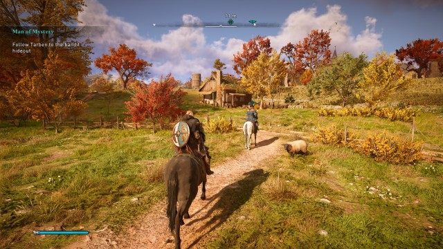 Speak to Tarben / Follow Tarben to the bandit hideout