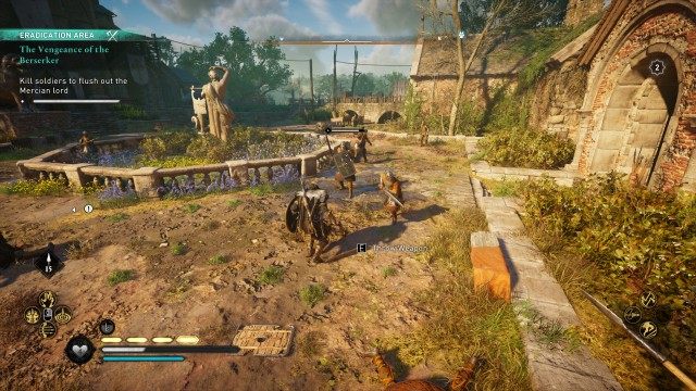 Attack with Bjorn / Kill soldiers to flush out the Mercian lord
