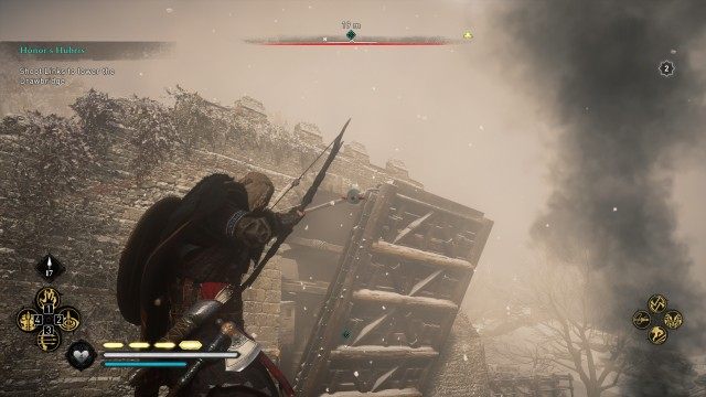 Shoot Links to lower the Drawbridge