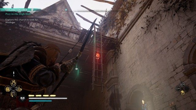 Explore the church to look for Hrothgar