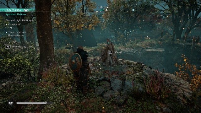 Find and Light the firepits 0/8