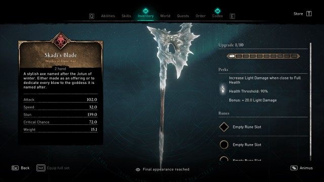 Skadi's Blade / "The Joy of Killing" Challenge